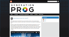 Desktop Screenshot of generation-prog.com